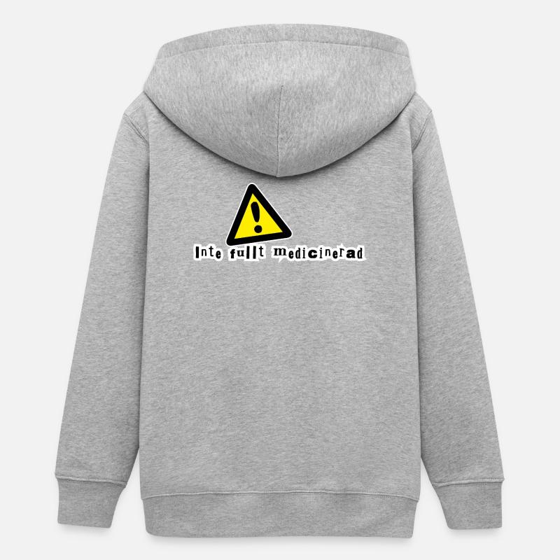Pas complètement médicamenté - Veste à capuche ado bio Stanley/Stella - gris chiné