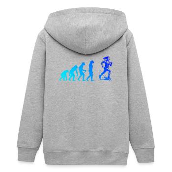 Déclaration directe - Veste à capuche ado bio Stanley/Stella - gris chiné - Dos - AI Model Teenager Male light (155cm)