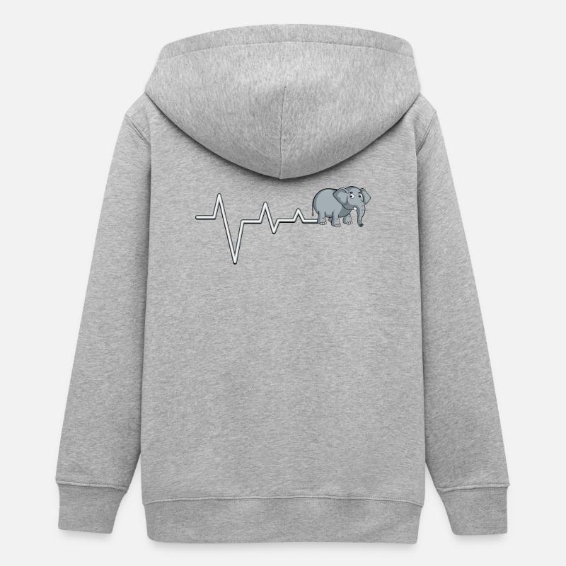 T-shirt Elephant Pulse - Veste à capuche ado bio Stanley/Stella - gris chiné