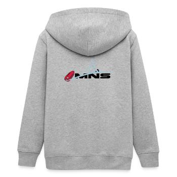 MNS maître-nageur sauveteur - Veste à capuche ado bio Stanley/Stella - gris chiné - Dos - AI Model Teenager Male light (155cm)