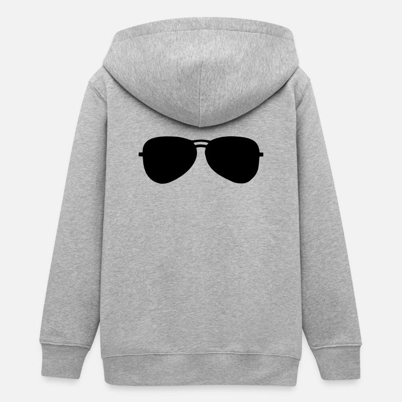 Lunettes de soleil - Veste à capuche ado bio Stanley/Stella - gris chiné