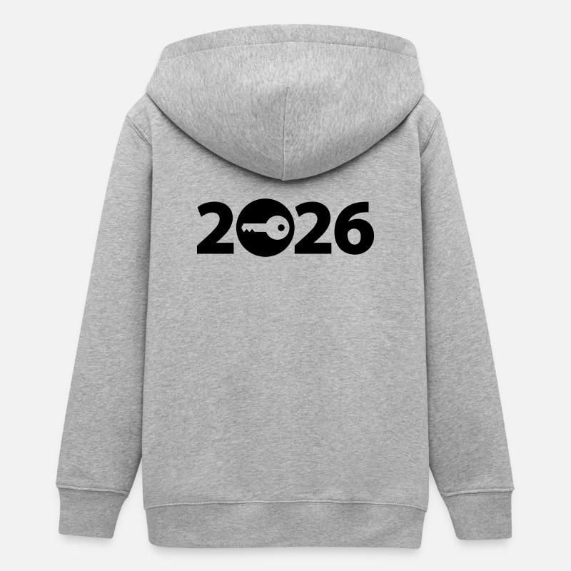 Client 2026, locksmith 2026 - Teens Organic Zip-up Hoodie by Stanley/Stella - heather grey