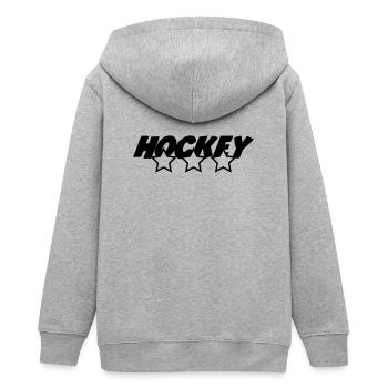 Hockey - Veste à capuche ado bio Stanley/Stella - gris chiné - Dos - AI Model Teenager Male light (155cm)