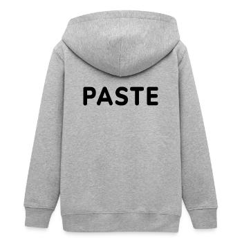 Copy Paste, Father and Child, Mother and child - Teenager Organic Kapuzenjacke Mini Cultivator von Stanley/Stella - Grau meliert - Hinten - AI Model Teenager Male light (155cm)