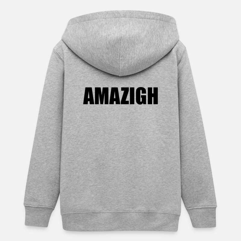 Amazigh - Veste à capuche ado bio Stanley/Stella - gris chiné
