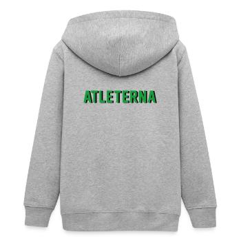 Athlètes - Veste à capuche ado bio Stanley/Stella - gris chiné - Dos - AI Model Teenager Male light (155cm)