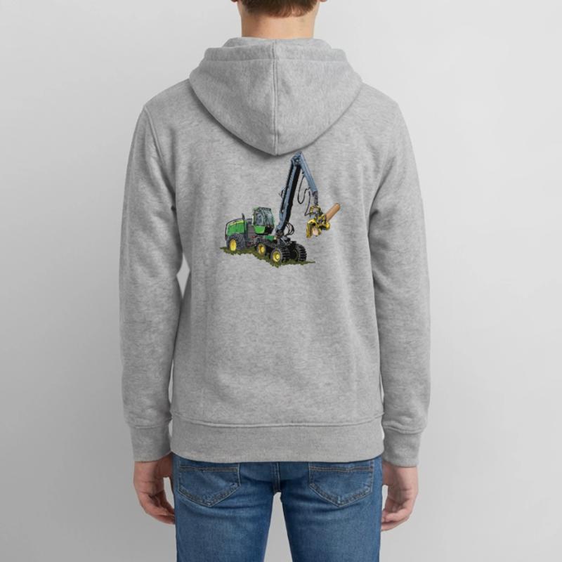 Moissonneuse-batteuse, Moissonneuse-batteuse Veste à capuche ado bio Stanley/Stella