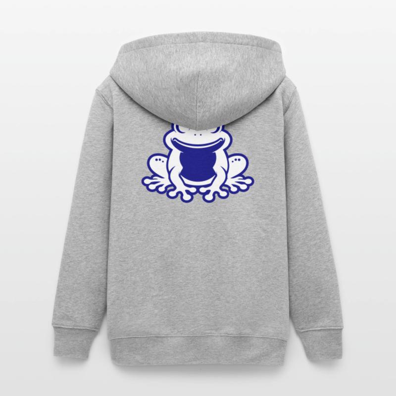 Toad Comic Frog Teens Organic Zip-up Hoodie by Stanley/Stella