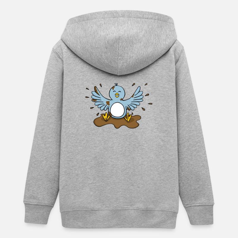 rustre litière - Veste à capuche ado bio Stanley/Stella - gris chiné