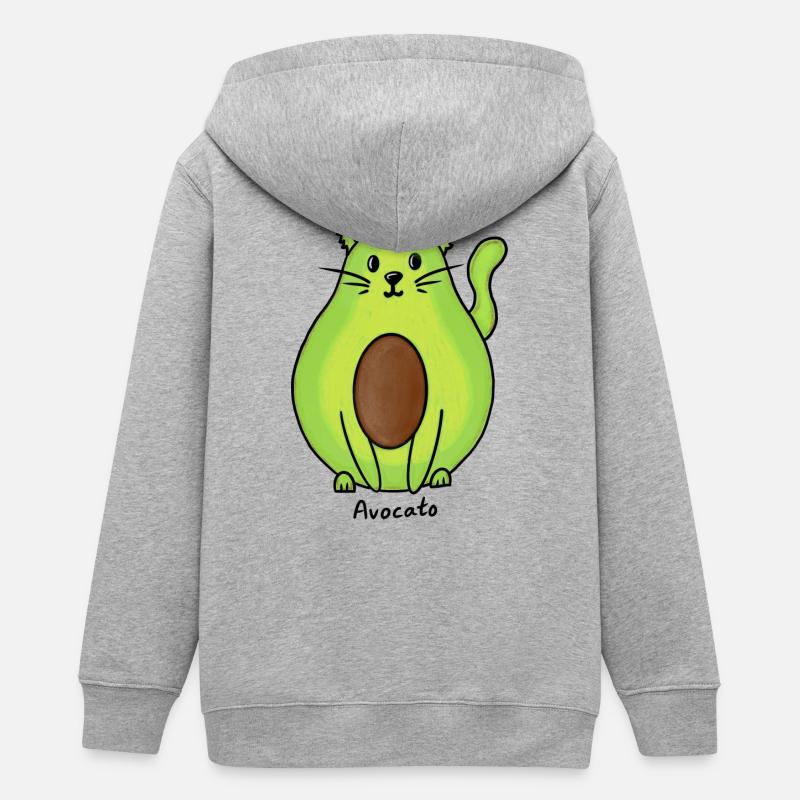 Avocato - Veste à capuche ado bio Stanley/Stella - gris chiné
