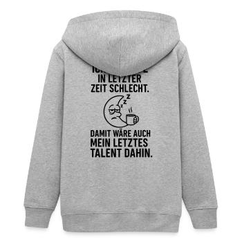 Schlafen Schlecht Talent dahin - Teenager Organic Kapuzenjacke Mini Cultivator von Stanley/Stella - Grau meliert - Hinten - AI Model Teenager Male light (155cm)