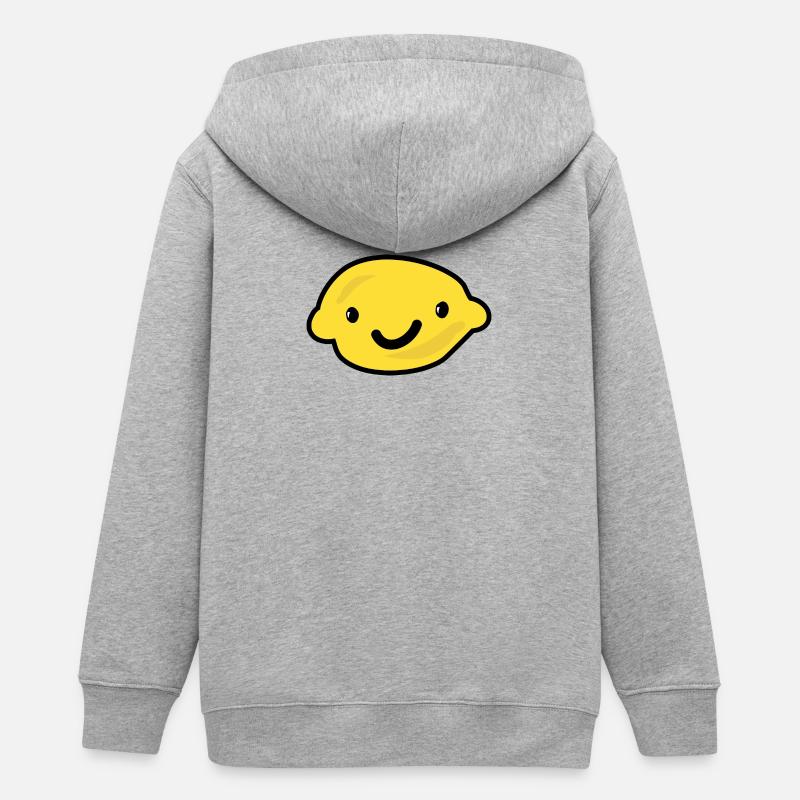 citron - Veste à capuche ado bio Stanley/Stella - gris chiné