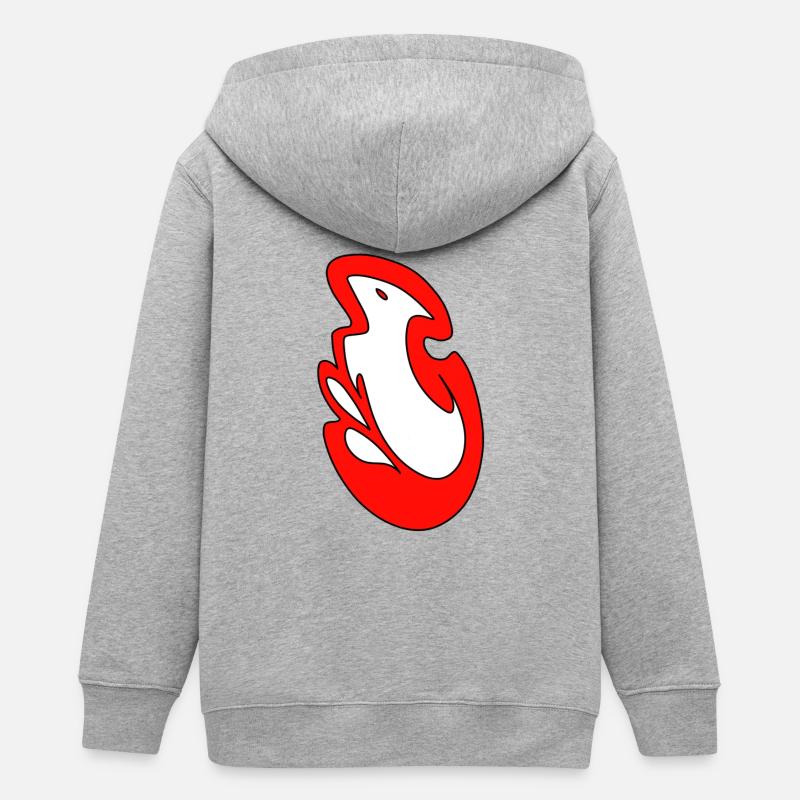redfox - Veste à capuche ado bio Stanley/Stella - gris chiné
