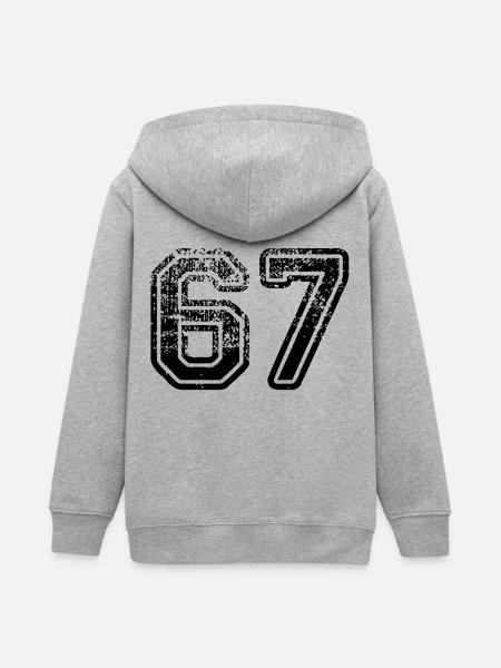 67 - Teenager Organic Kapuzenjacke Mini Cultivator von Stanley/Stella - Grau meliert