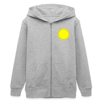 Emblème vierge - Veste à capuche ado bio Stanley/Stella - gris chiné - Devant - AI Model Teenager Male light (155cm)