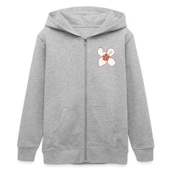 Liebe - Teenager Organic Kapuzenjacke Mini Cultivator von Stanley/Stella - Grau meliert - Vorne - AI Model Teenager Male light (155cm)
