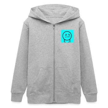 Verzweifeltes Gesicht - Teenager Organic Kapuzenjacke Mini Cultivator von Stanley/Stella - Grau meliert - Vorne - AI Model Teenager Male light (155cm)
