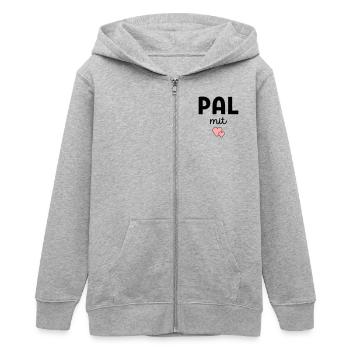 Instructeur d’entraînement PAL Gestionnaire de pratique - Veste à capuche ado bio Stanley/Stella - gris chiné - Devant - AI Model Teenager Male light (155cm)