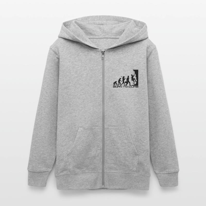né pour gravir l'évolution évolution née raide Veste à capuche ado bio Stanley/Stella