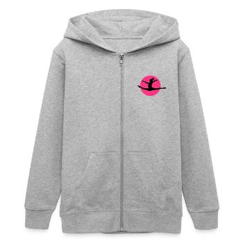 Kunst & Bodenturnen - Teenager Organic Kapuzenjacke Mini Cultivator von Stanley/Stella - Grau meliert - Vorne - AI Model Teenager Male light (155cm)