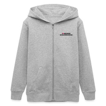 Schiedsrichter - Teenager Organic Kapuzenjacke Mini Cultivator von Stanley/Stella - Grau meliert - Vorne - AI Model Teenager Male light (155cm)