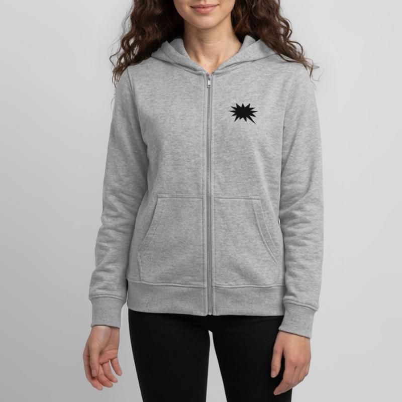 Comic bubble, your text, template, speechbubble, Teens Organic Zip-up Hoodie by Stanley/Stella
