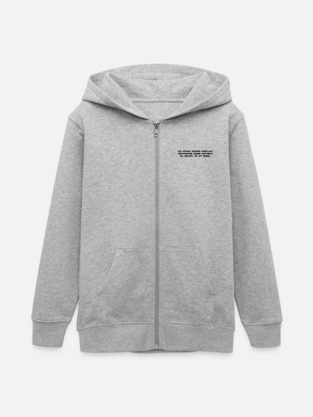 Star Wars: Konflikt - Teenager Organic Kapuzenjacke Mini Cultivator von Stanley/Stella - Grau meliert