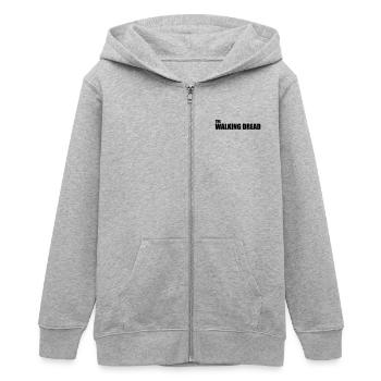 La peur de la marche - Veste à capuche ado bio Stanley/Stella - gris chiné - Devant - AI Model Teenager Male light (155cm)