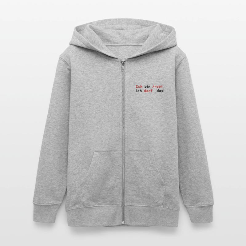 Root Linux Teens Organic Zip-up Hoodie by Stanley/Stella
