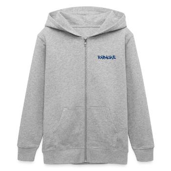 Rabauke - ungehobelter Mensch - ungezogenes Kind - Teenager Organic Kapuzenjacke Mini Cultivator von Stanley/Stella - Grau meliert - Vorne - AI Model Teenager Male light (155cm)