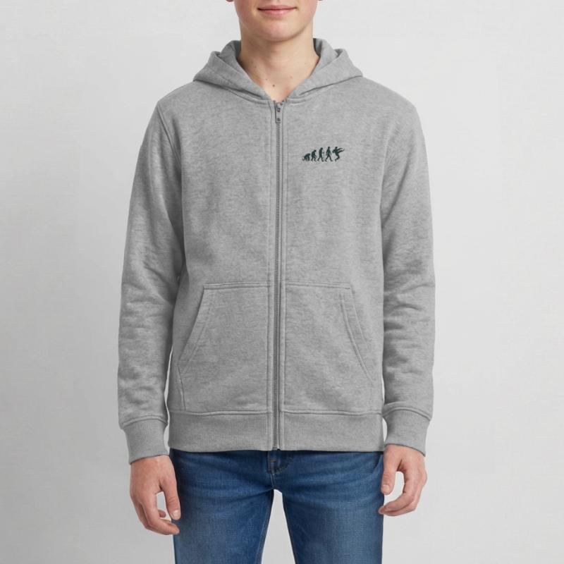 Karate Evolution Teens Organic Zip-up Hoodie by Stanley/Stella