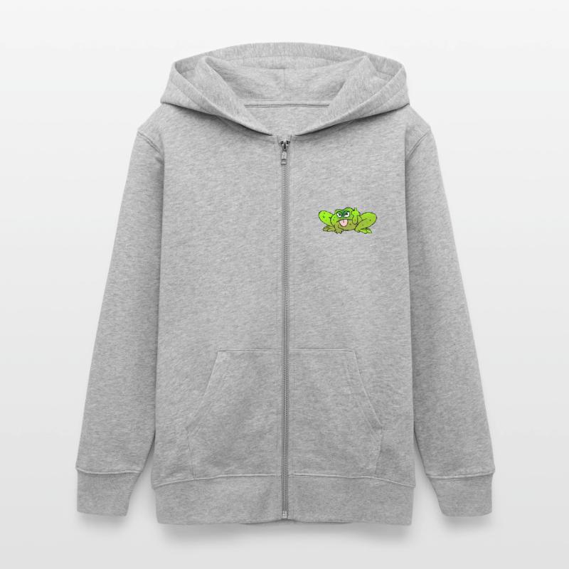 Toad pulls the tongue Teens Organic Zip-up Hoodie by Stanley/Stella