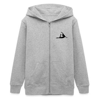Turnen Kunstturnen Bodenturnen - Teenager Organic Kapuzenjacke Mini Cultivator von Stanley/Stella - Grau meliert - Vorne - AI Model Teenager Male light (155cm)