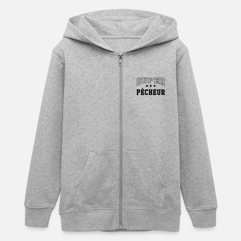 Super Pêcheur - Veste à capuche ado bio Stanley/Stella - gris chiné