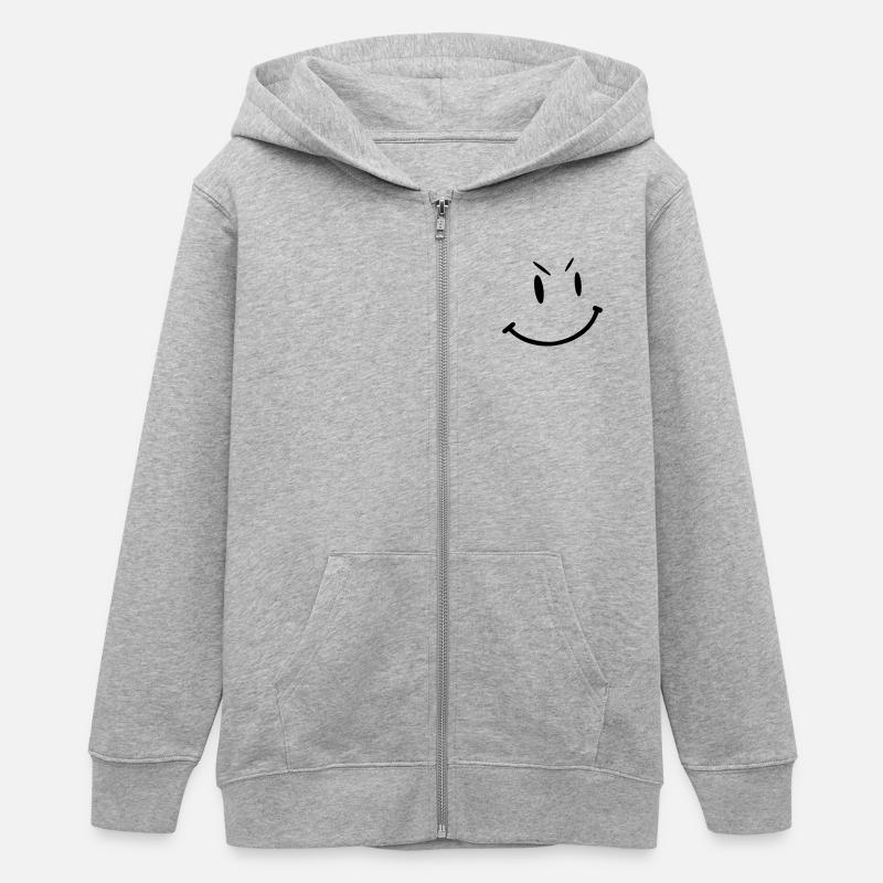 smily - Veste à capuche ado bio Stanley/Stella - gris chiné