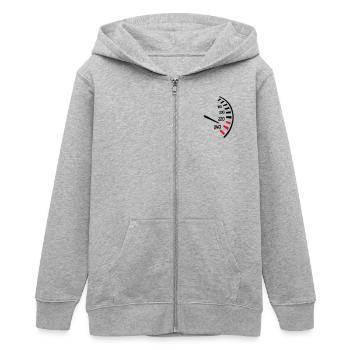 Speed - Teens Organic Zip-up Hoodie by Stanley/Stella - heather grey - Front - AI Model Teenager Male light (155cm)