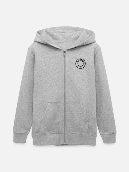 Österreich Poststempel - Teenager Organic Kapuzenjacke Mini Cultivator von Stanley/Stella - Grau meliert