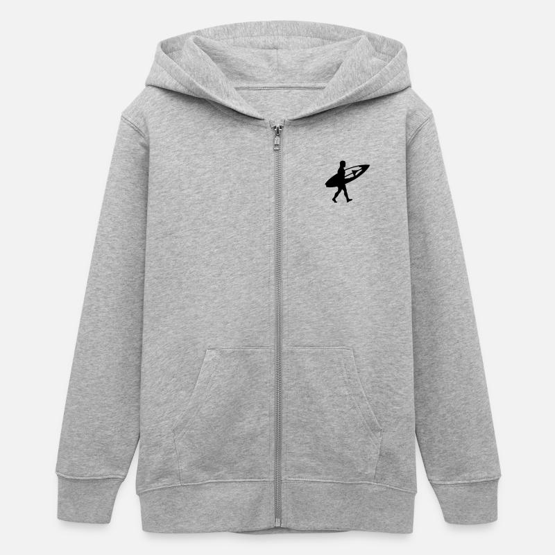 surfer - Veste à capuche ado bio Stanley/Stella - gris chiné
