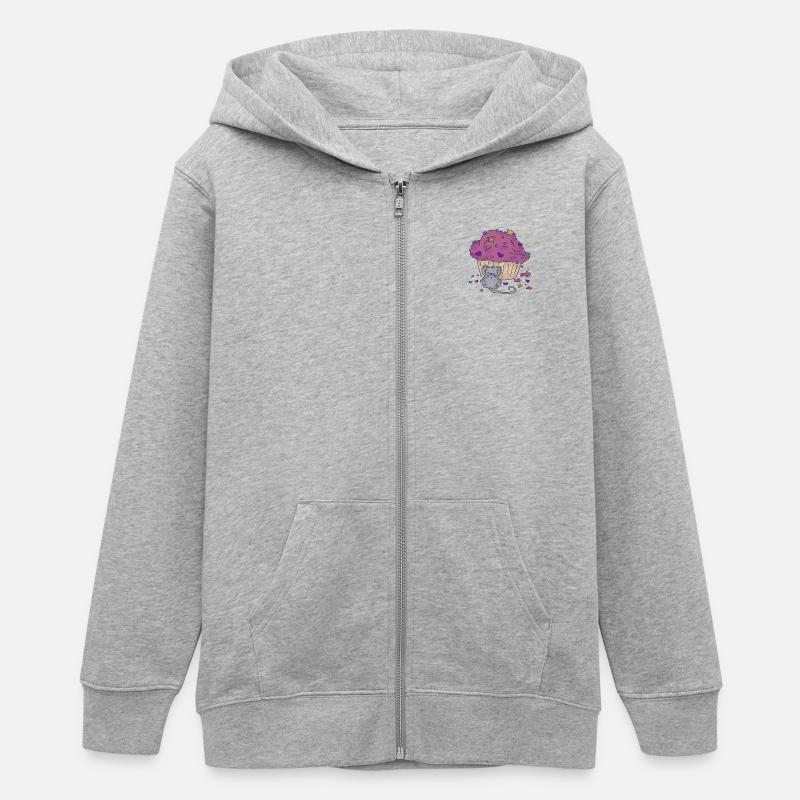 Cupcake - Veste à capuche ado bio Stanley/Stella - gris chiné