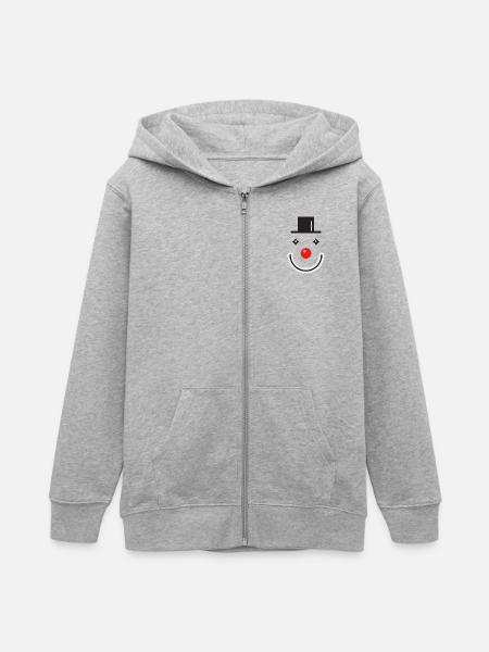 Clown - Veste à capuche ado bio Stanley/Stella - gris chiné