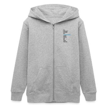 schwimmen - Teenager Organic Kapuzenjacke Mini Cultivator von Stanley/Stella - Grau meliert - Vorne - AI Model Teenager Male light (155cm)