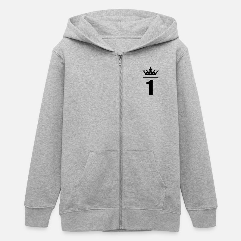 1 an Premier anniversaire - Veste à capuche ado bio Stanley/Stella - gris chiné