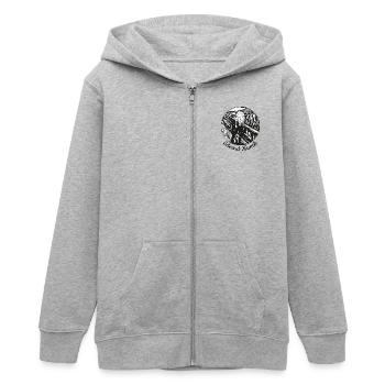 der Schrei tshirt - Teenager Organic Kapuzenjacke Mini Cultivator von Stanley/Stella - Grau meliert - Vorne - AI Model Teenager Male light (155cm)
