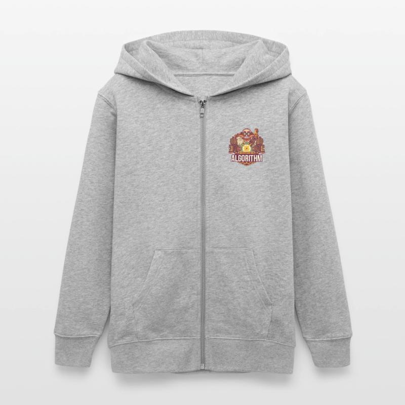 Software algorithm Teens Organic Zip-up Hoodie by Stanley/Stella