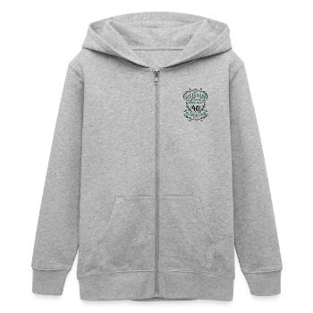 Geburtstag kein Neid 40 Geburtstag - Teenager Organic Kapuzenjacke Mini Cultivator von Stanley/Stella - Grau meliert - Vorne - AI Model Teenager Male light (155cm)