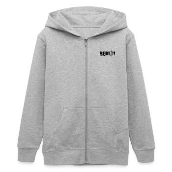 Tour de télévision de Berlin Skyline - Veste à capuche ado bio Stanley/Stella - gris chiné - Devant - AI Model Teenager Male light (155cm)