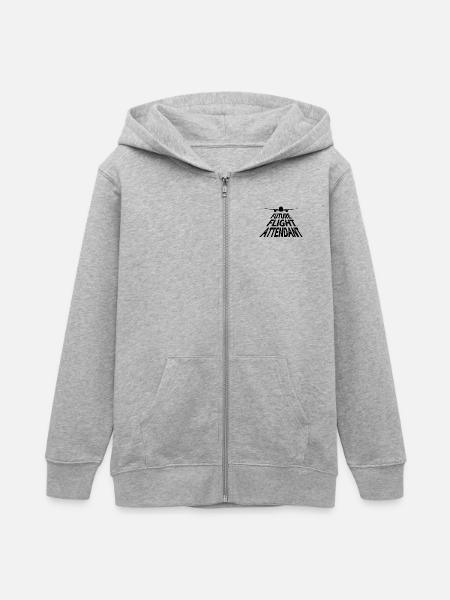 Future stewardess - Teenager Organic Kapuzenjacke Mini Cultivator von Stanley/Stella - Grau meliert