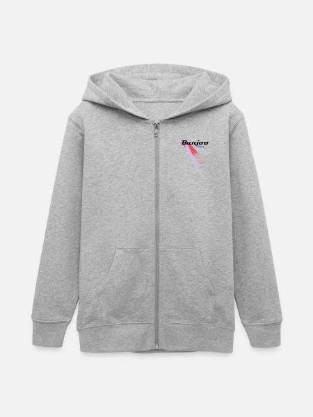 Banjoo Original colour - Teenager Organic Kapuzenjacke Mini Cultivator von Stanley/Stella - Grau meliert