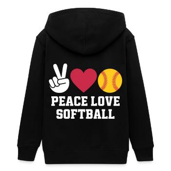 Softball Disant Softball Drôle eSoftball Cadeau - Veste à capuche ado bio Stanley/Stella - noir - Dos - AI Model Teenager Male light (155cm)