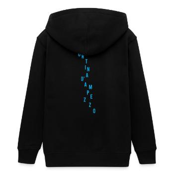 SLALOM Cortina d'Ampezzo - Teenager Organic Kapuzenjacke Mini Cultivator von Stanley/Stella - Schwarz - Hinten - AI Model Teenager Male light (155cm)